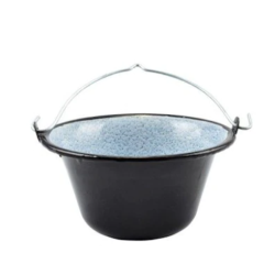 Ceaun Emailat 25l Negru-gri Hasinto Ceaun Emailat 25l Negru-gri Hasinto