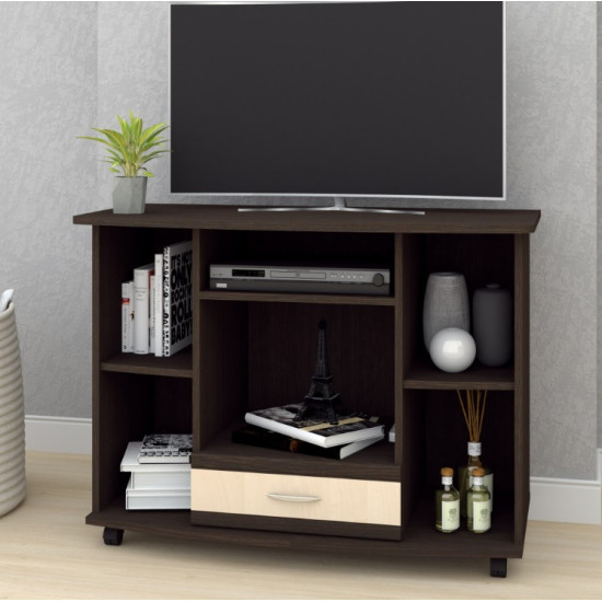 Comoda Tv Role 100x50x75 Wenge + Mesteacan