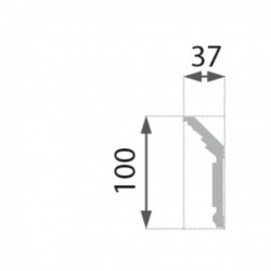 Bagheta Polistiren  Mb-25-gold