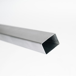 Teava Stalp Plastifiat Gri Antracit Ral7016 60x40 2.5m Cu Capac
