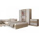 Dormitor Lesi Ro D160x47x190cm Sonoma/alb Dormitor Lesi Ro D160x47x190cm Sonoma/alb