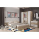 Dormitor Lesi Ro D160x47x190cm Sonoma/alb Dormitor Lesi Ro D160x47x190cm Sonoma/alb