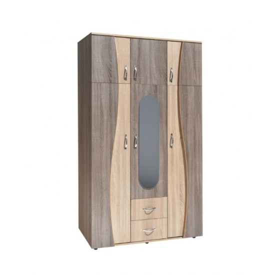 Dulap 3 Usi 120x50x198cm Sonoma Trufe Dulap 3 Usi 120x50x198cm Sonoma Trufe