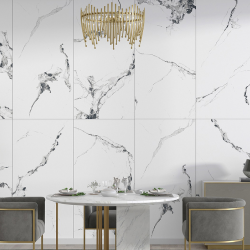 Gresie Portelanata Dunca Carrara Sky Glossy 120x60 Cm Cal I Rectificata Interior/exterior (2.16mp/cut)