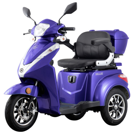 Triciclu Electric Samus Dallas 3r1-10t1000-60v20 Albastru 1000w 25km/h + Civ Triciclu Electric Samus Dallas 3r1-10t1000-60v20 Albastru 1000w 25km/h + Civ