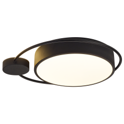 Plafoniera Moon Negru 28w 1400lm 3000k D440mm