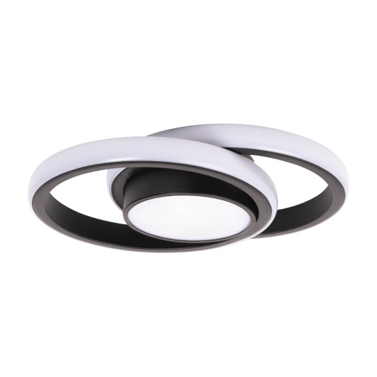 Plafoniera Vista Led 38w 2660lm 3cct Negru Ip20