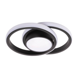 Plafoniera Vista Led 38w 2660lm 3cct Negru Ip20