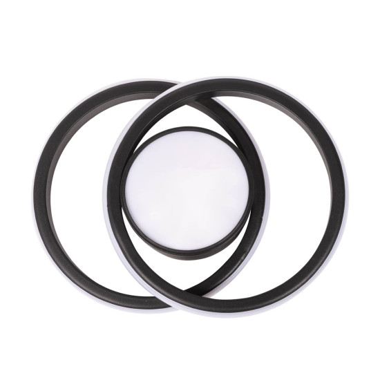Plafoniera Vista Led 38w 2660lm 3cct Negru Ip20