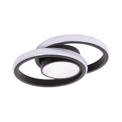 Plafoniera Vista Led 38w 2660lm 3cct Negru Ip20