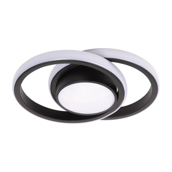Plafoniera Vista Led 38w 2660lm 3cct Negru Ip20