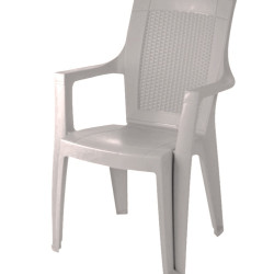 Scaun Ema Ratan Alb 61cm X 60cm X H89cm Scaun Ema Ratan Alb 61cm X 60cm X H89cm