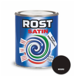 Rost Satin Email Superlucios Negru 0.6l