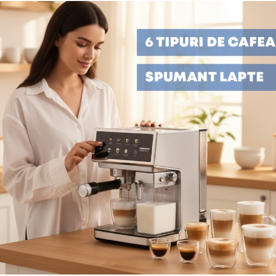 Espressor Manual Daewoo Dcme1350 1350w 1.2l Argintiu