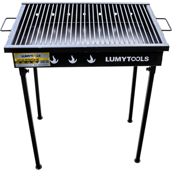 Gratar Metalic Mare Camping 64x44cm Lumy Tools
