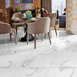 Gresie Portelanata Regata Carrara Bianco Glossy 60x60 Cm Rectificata Interior/exterior (1.44 Mp/cut)