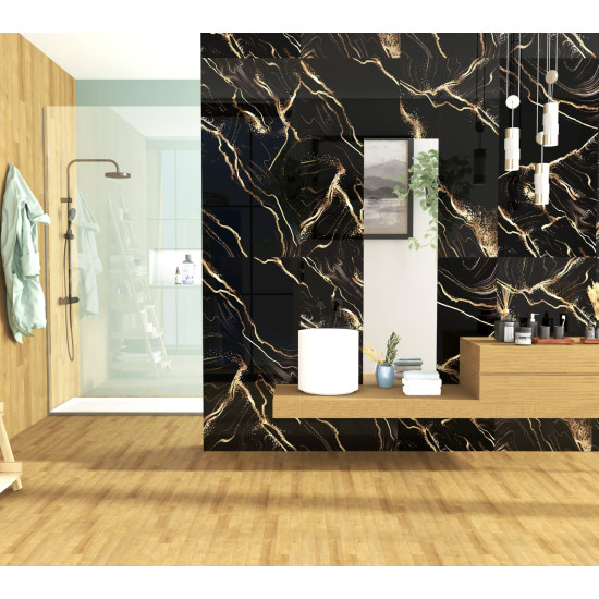 Gresie Portelanata Dunca Chelo Gold Hi Glossy 120x60 Cm Cal I Rectificata Interior/exterior  (2.16 Mp/cut)