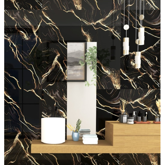 Gresie Portelanata Dunca Chelo Gold Hi Glossy 120x60 Cm Cal I Rectificata Interior/exterior  (2.16 Mp/cut)