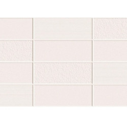 Gresie Portelanata Cesarom Materika Alb Brick 60x30 Cm 6060-0228 Interior (1.26 Mp/cut)