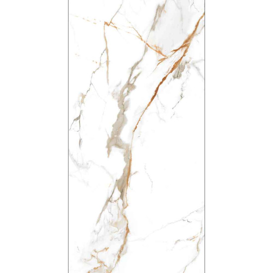Gresie Portelanata Premier Calci Gold Alb 120x60 Cm Rectificata (1.44 Mp/cut)