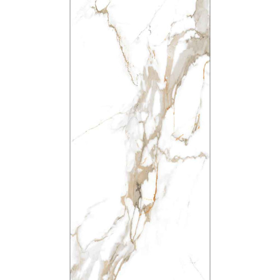 Gresie Portelanata Premier Calci Gold Alb 120x60 Cm Rectificata (1.44 Mp/cut)