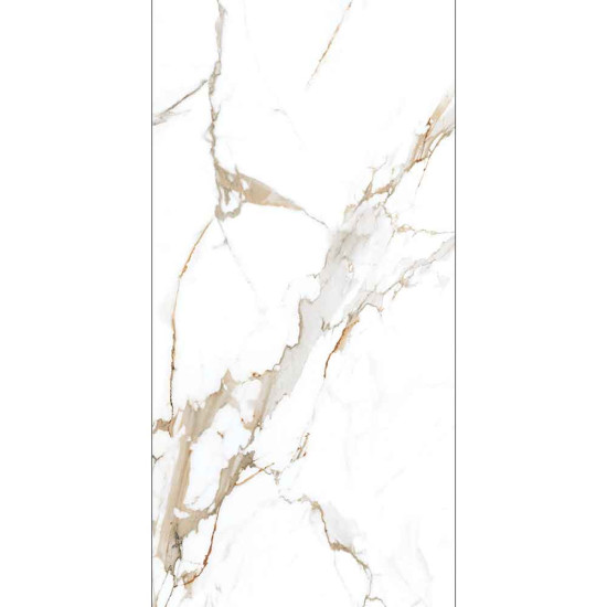 Gresie Portelanata Premier Calci Gold Alb 120x60 Cm Rectificata (1.44 Mp/cut)