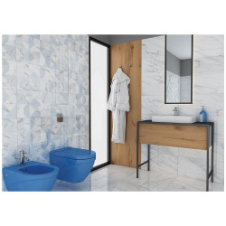 Gresie Portelanata Regata  Rubielos White Lucioasa Tip Marmura 45x45 Cm Interior/exterior (1.62mp/cutie)