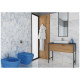 Gresie Portelanata Regata  Rubielos White Lucioasa Tip Marmura 45x45 Cm Interior/exterior (1.62mp/cutie)