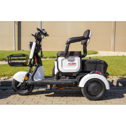 Triciclu Electric Geeli Grape 15 Viteza Max 25km/h Alb + Civ
