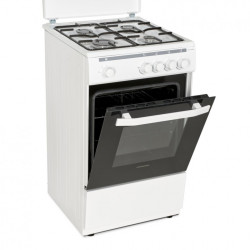 Aragaz Heinner Hfsc-v50wh 4 Arzatoare Gaz 50cm Alb
