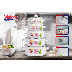 Set Gatit 10 Piese Emailat. Fabiana