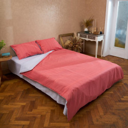 Lenjerie De Pat King Size Bbc 4 Piese 144tc Caramiziu