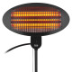 Incalzitor De Terasa Electric Teesa Infrarosu Quartz Ipx4 Max 2000w Tsa8050