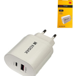 Incarcator Priza Kodak 220v Usb-a+usb-c 30427358