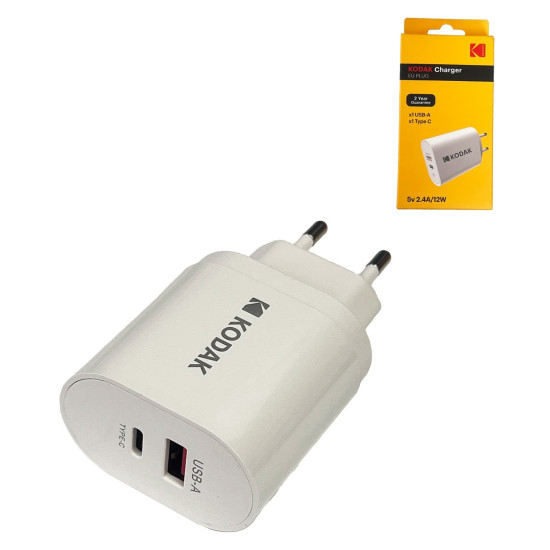 Incarcator Priza Kodak 220v Usb-a+usb-c 30427358