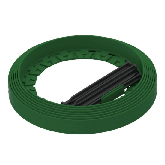 Kit Bordura De Gradina Pe Terra Newfixlight Verde Cu Ancore 8 Buc Si Conectori 2 Buc H38mm X L6m (8260404.8-2-v)