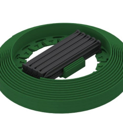 Kit Bordura De Gradina Pe Terra Newfixlight Verde Cu Ancore 8 Buc Si Conectori 2 Buc H38mm X L6m (8260404.8-2-v)