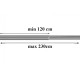 Kit Galerie Metalica Simpla Ext.nichel Satinat 120-230cm 16/19mm Sfera Kit Galerie Metalica Simpla Ext.nichel Satinat 120-230cm 16/19mm Sfera