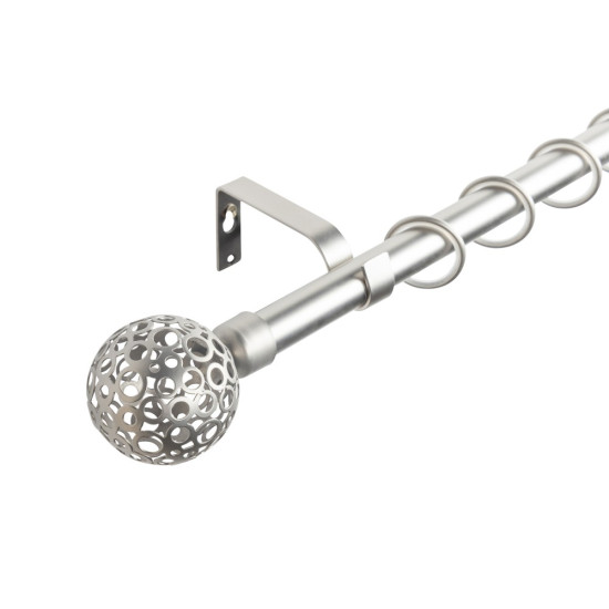 Kit Galerie Metalica Simpla Ext.nichel Satinat 120-230cm 16/19mm Sfera Kit Galerie Metalica Simpla Ext.nichel Satinat 120-230cm 16/19mm Sfera