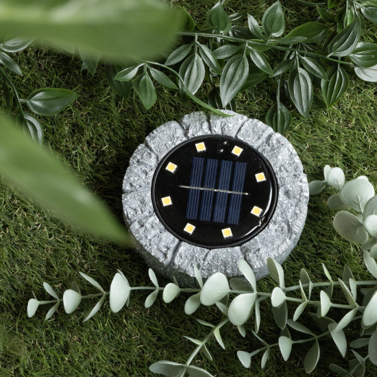 Lampa Solara De Gradina 8xled Cu Tarus Gri Entac