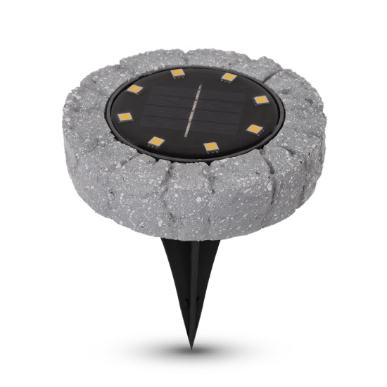 Lampa Solara De Gradina 8xled Cu Tarus Gri Entac