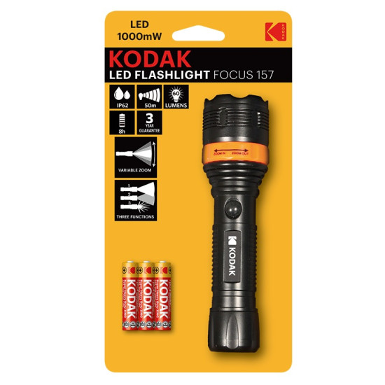 Lanterna Kodak Led Focus 1000 Mw Cu Baterii Incluse 30413191