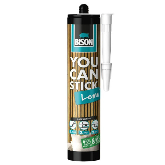 Adeziv Bison You Can Stick Ms Polimer Pt Lemn 435gr