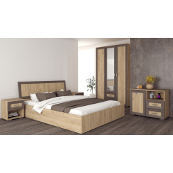 Dormitor Cezar D120x53x205 / P160 Stejar Auriu