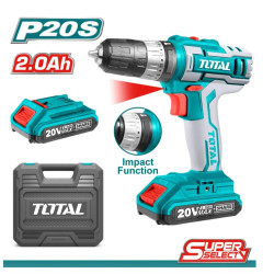 Masina De Gaurit Cu Percutie Si Acumulator 20v 2ah Tidli200215