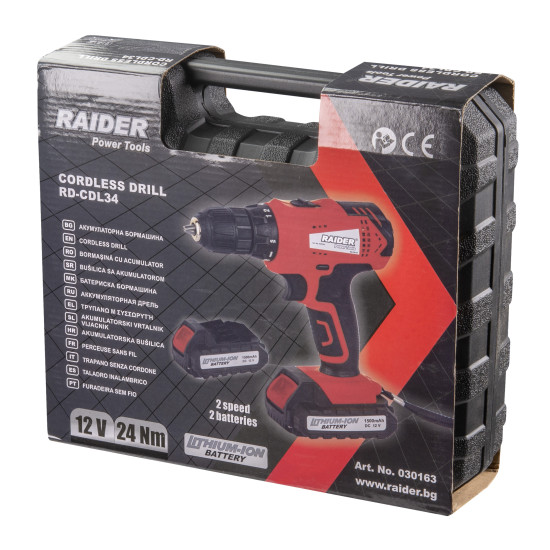 Masina De Gaurit Si Insurubat Raider Power 12 V 2x1.5ah Rd-cdl34 030163