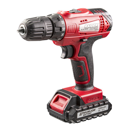 Masina De Gaurit Si Insurubat Raider Power 12 V 2x1.5ah Rd-cdl34 030163