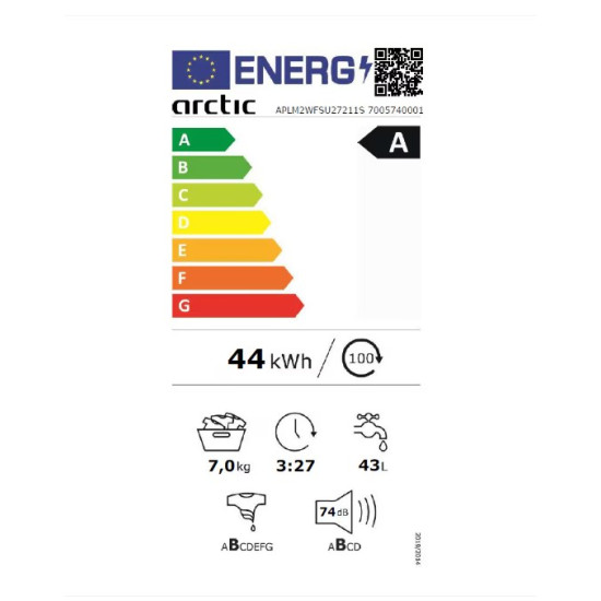 Masina De Spalat Rufe Arctic 7kg 120rpm Clasa A Antracit Aplm2wfsu27211s Masina De Spalat Rufe Arctic 7kg 120rpm Clasa A Antracit Aplm2wfsu27211s
