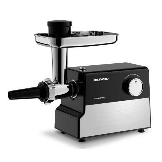 Masina De Tocat Carne Daewoo Motor Dc 2.2 Kg/min 2000w Black Silver Cu 3 Discuri De Taiere Dmg2000dc