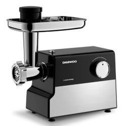 Masina De Tocat Carne Daewoo Motor Dc 2.2 Kg/min 2000w Black Silver Cu 3 Discuri De Taiere Dmg2000dc
